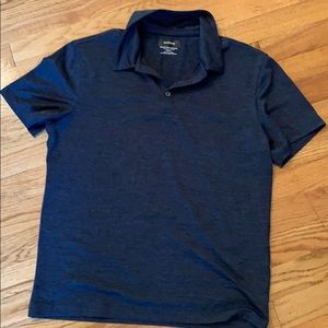 Alfani blue moisture wicking polo- size s